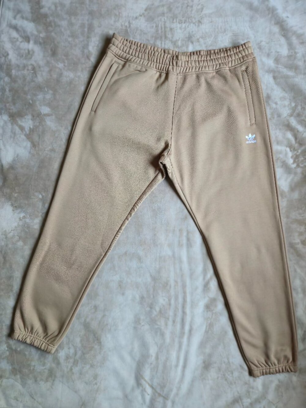 NWT adidas Originals Trefoil Essentials Fleece Joggers Cardboard Tan Men's 2XL